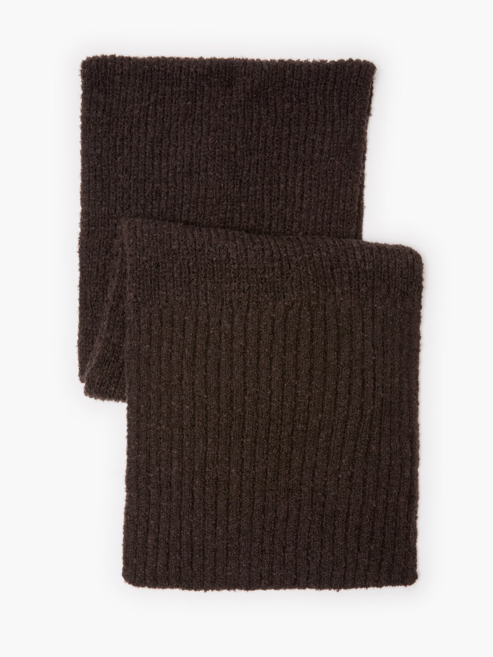 Chocolate Boucle Scarf