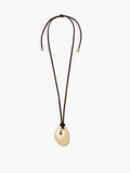 Ciottolo Brown Tie Necklace