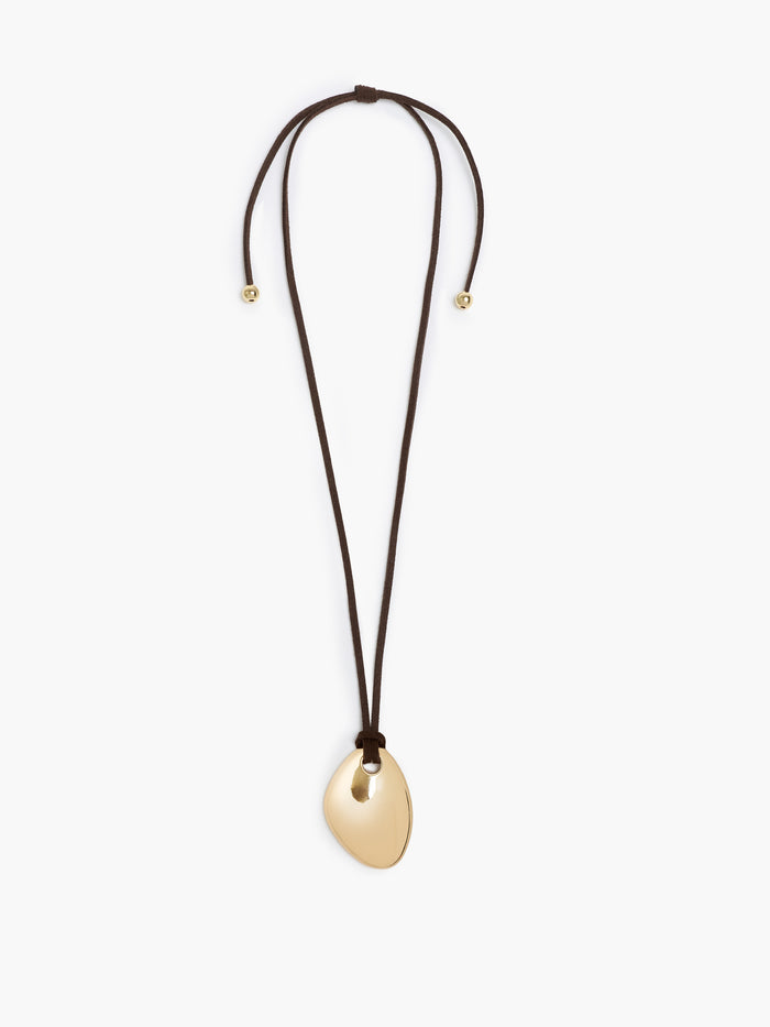 Ciottolo Brown Tie Necklace