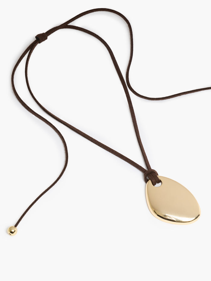 Ciottolo Brown Tie Necklace