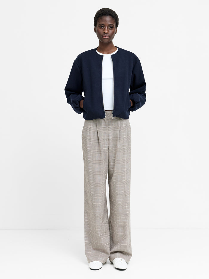 Clean Edge Navy Bomber Jacket
