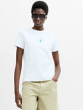 Club French White Graphic T-Shirt