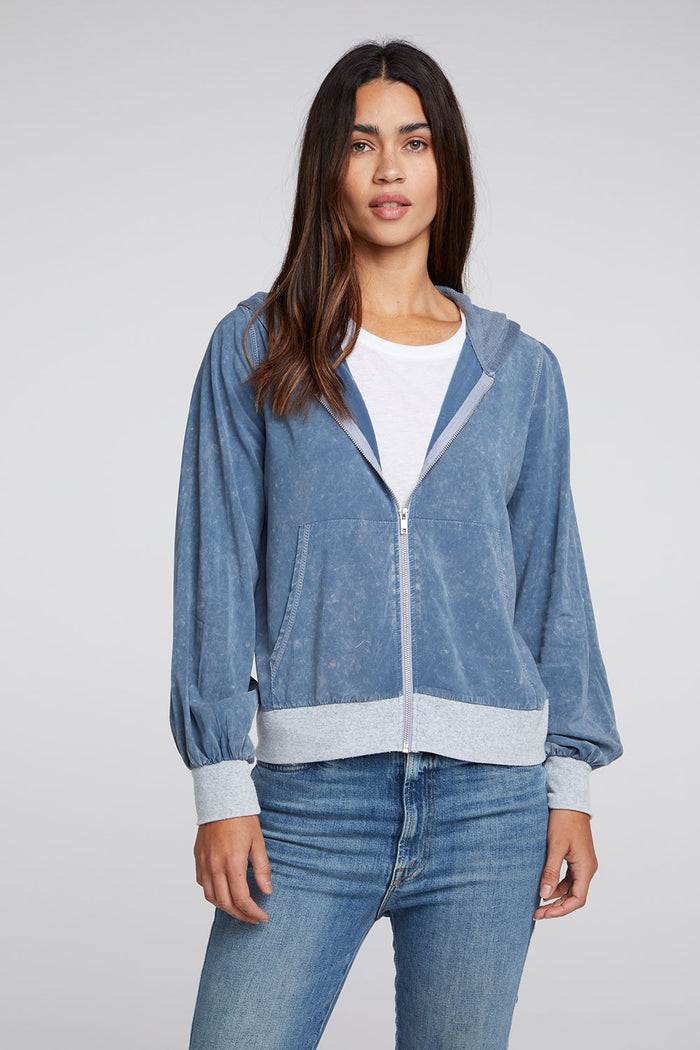 Coastal Cloth Zip Up Hoodie Jacket WOMENS chaserbrand