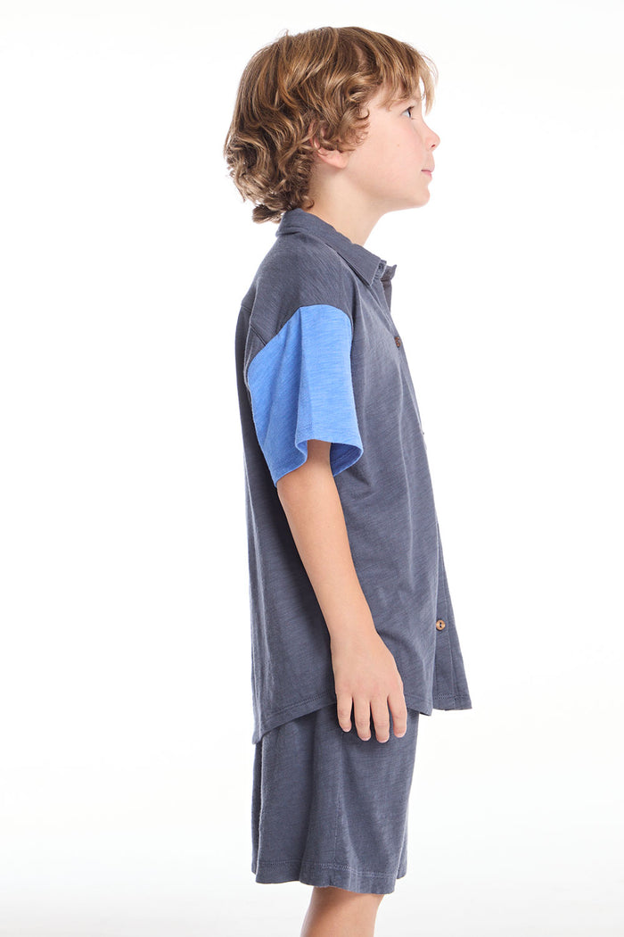 Collared Slate Boys Button Down Shirt BOYS chaserbrand