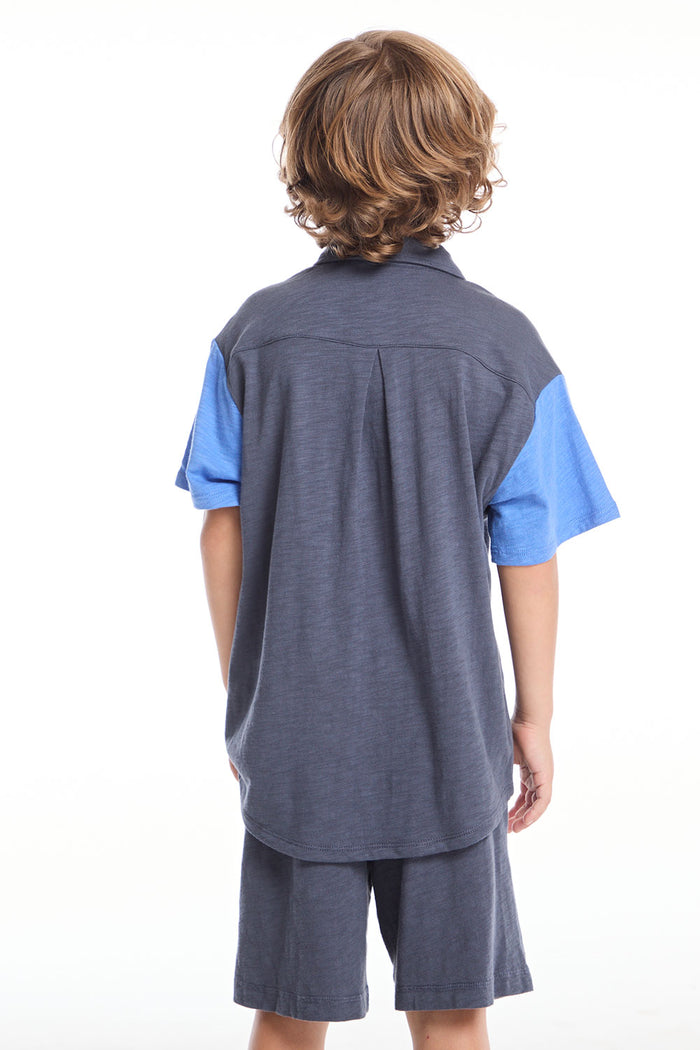 Collared Slate Boys Button Down Shirt BOYS chaserbrand