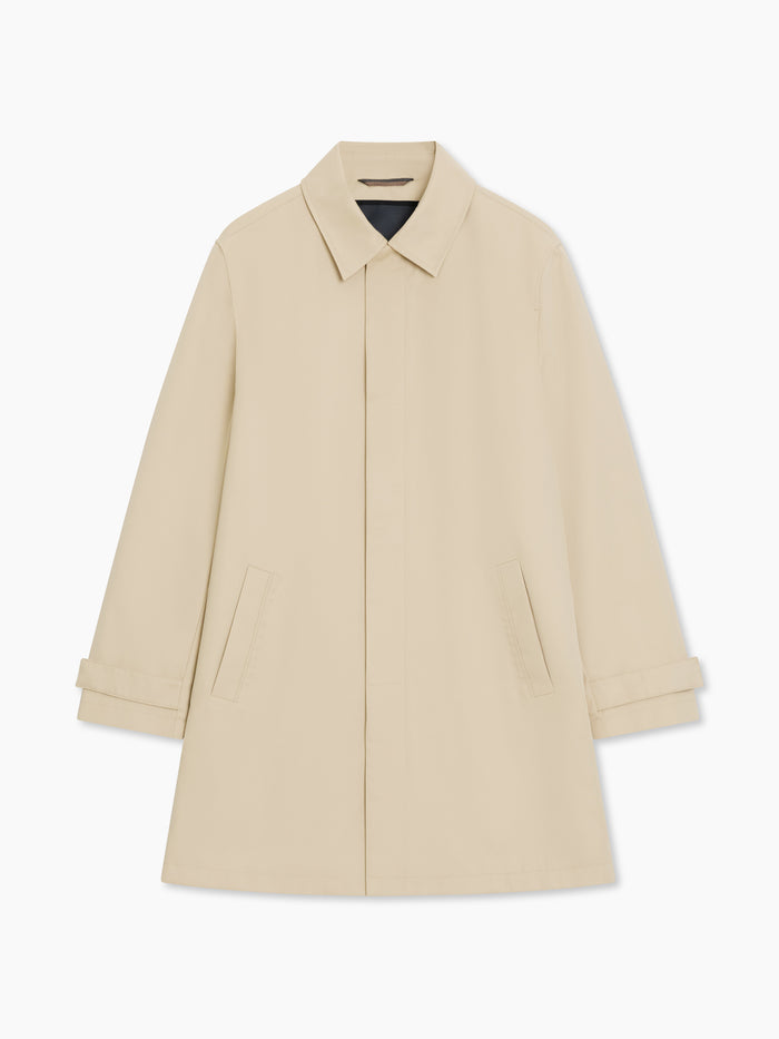 Collared Stone Mac Coat