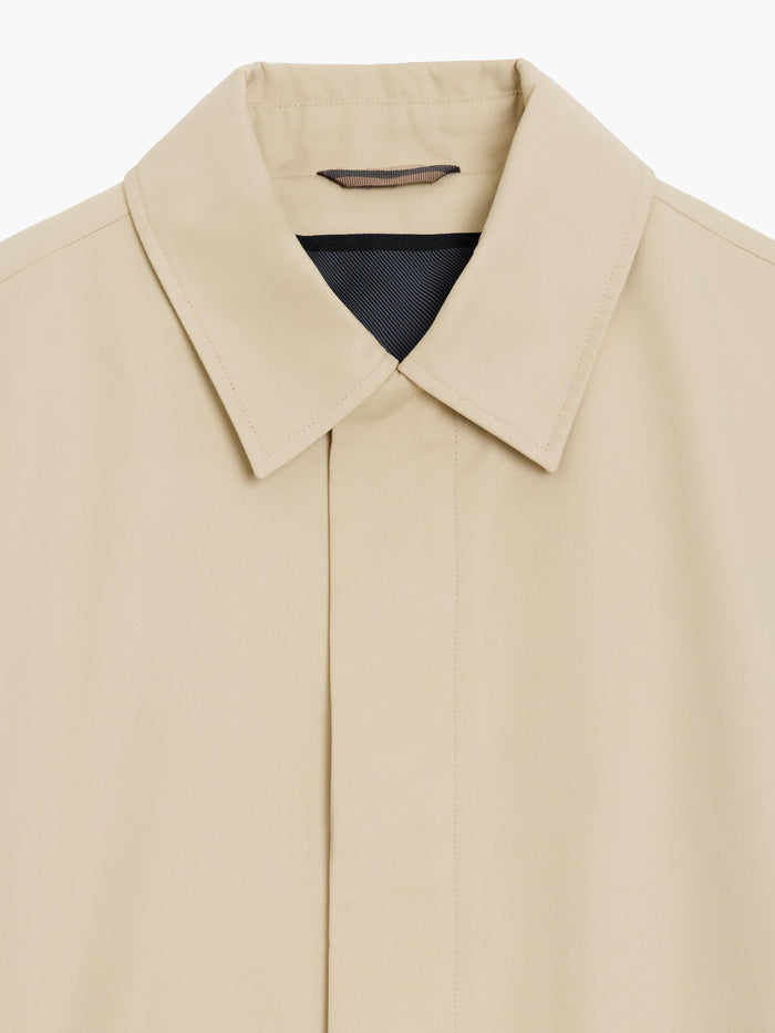 Collared Stone Mac Coat