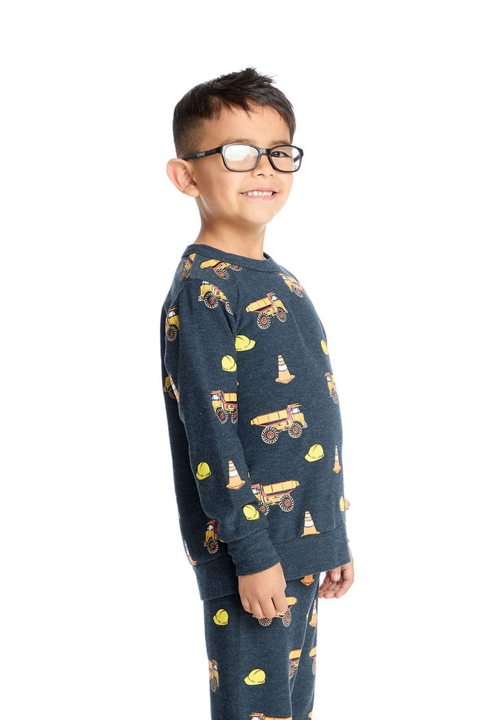 Construction Trucks Long Sleeve Boys chaserbrand