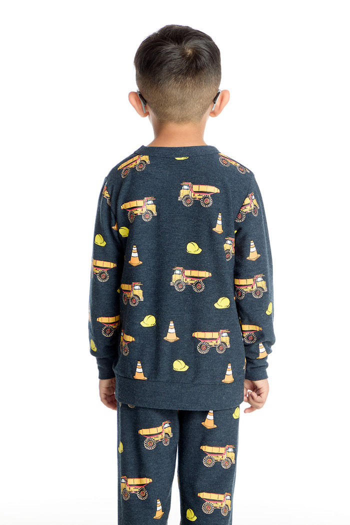 Construction Trucks Long Sleeve Boys chaserbrand