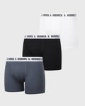 Core 3 Pack Boxers - Black/White/Grey