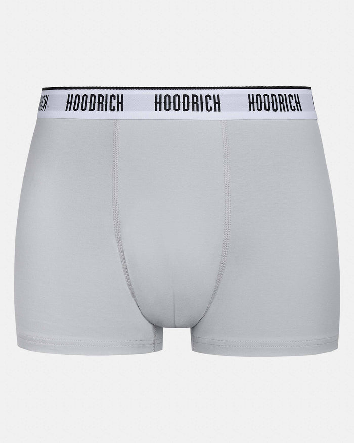 Hoodrich boxers in light grey from the front
