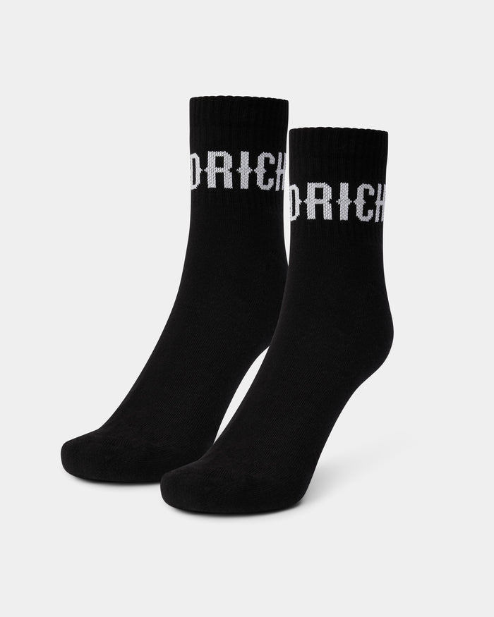 Core 3 Pack Quarter Socks - Black/White/Grey