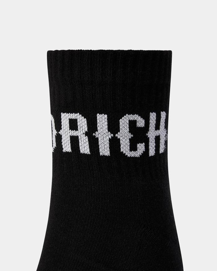 Core 3 Pack Quarter Socks - Black/White/Grey