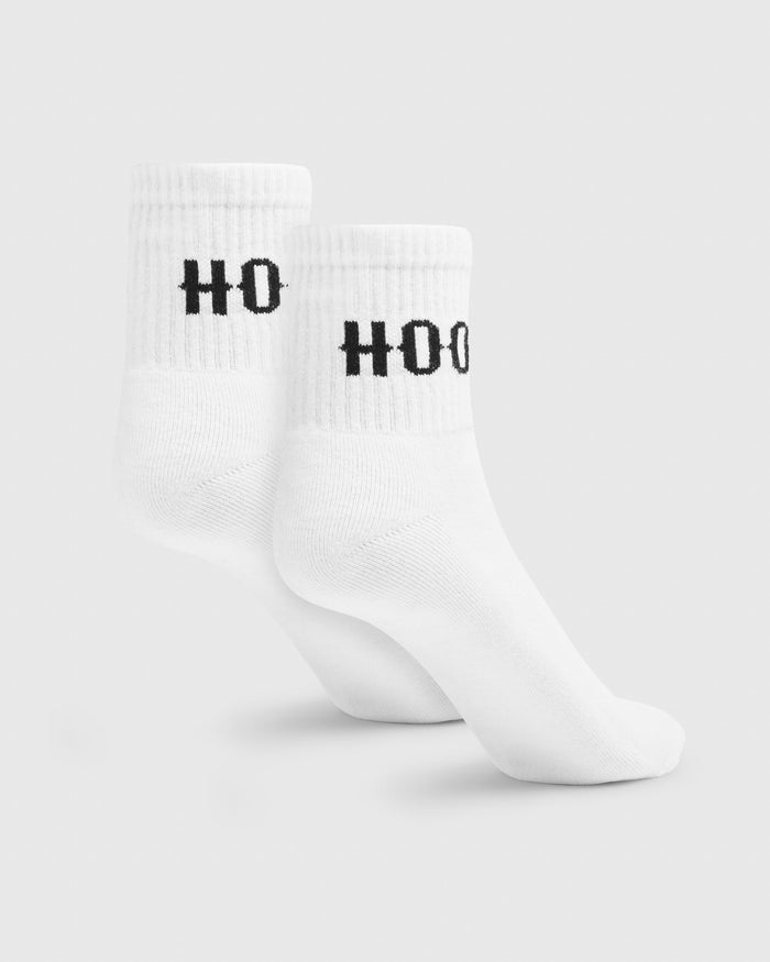 Core 3 Pack Quarter Socks - White/Black