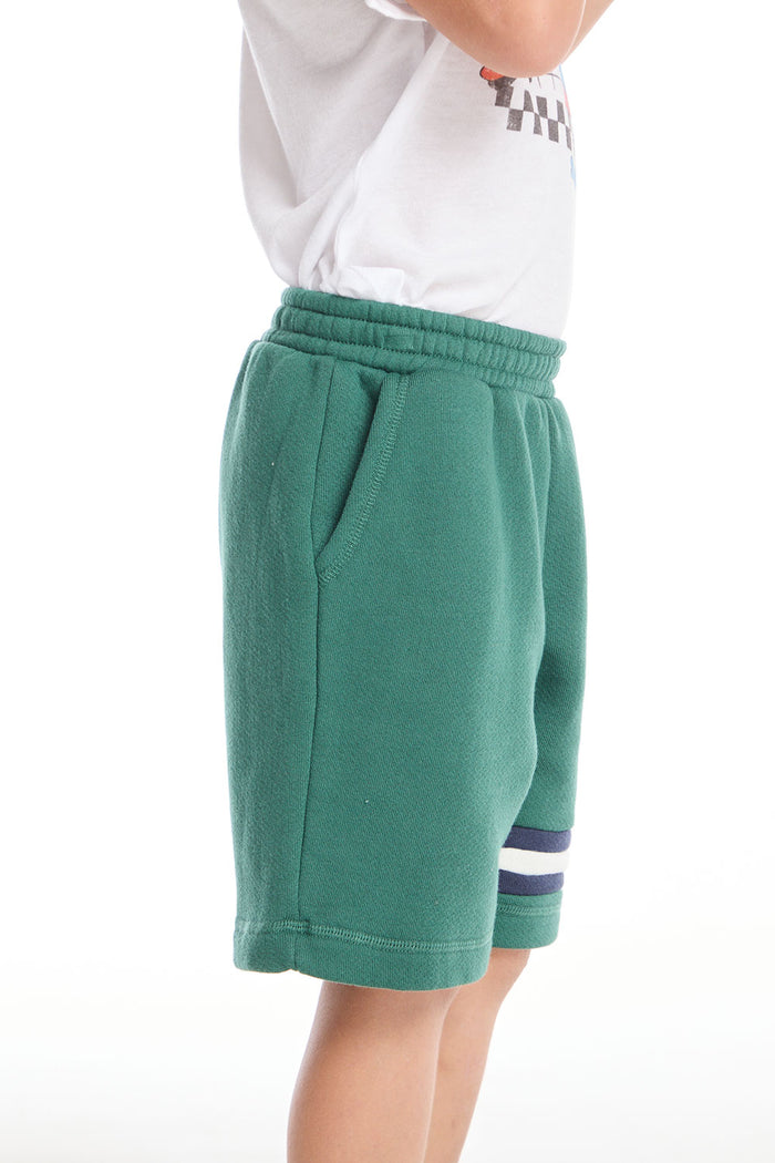 Cozy Beach Boys Broccolini Shorts with Strappings BOYS chaserbrand