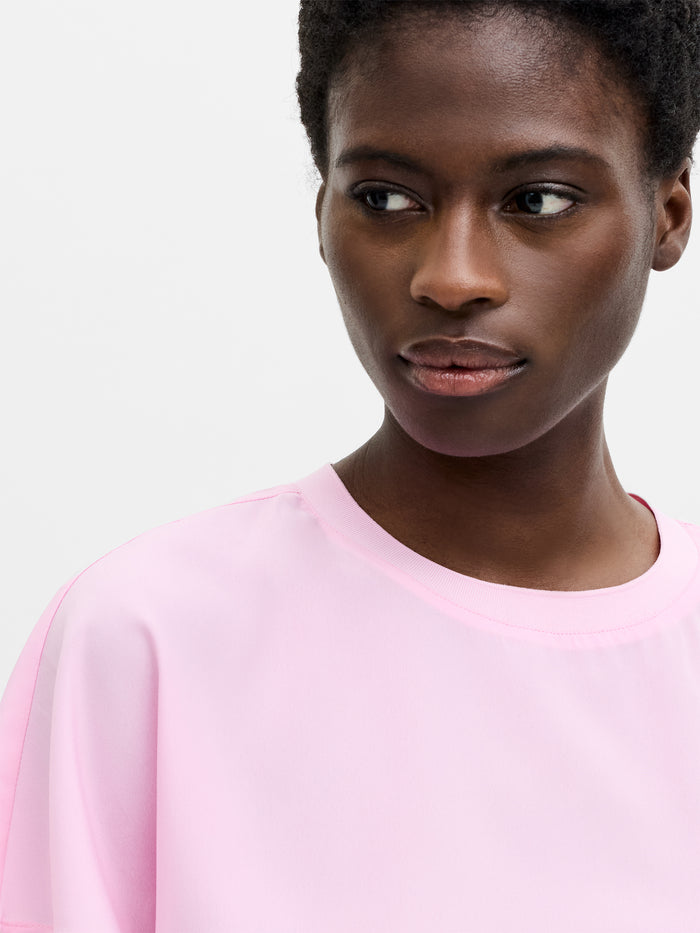 Crepe Light Crew Neck Top
