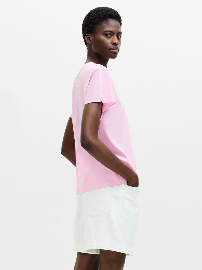 Crepe Light Crew Neck Top