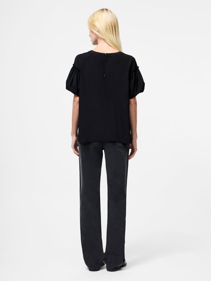Crepe Light Puff Sleeve Top