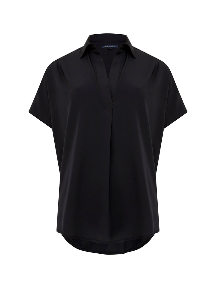 Crepe Light Recycled Popover Shirt