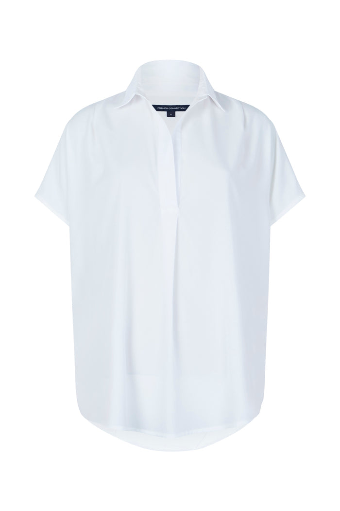 Crepe Light Recycled Popover Shirt