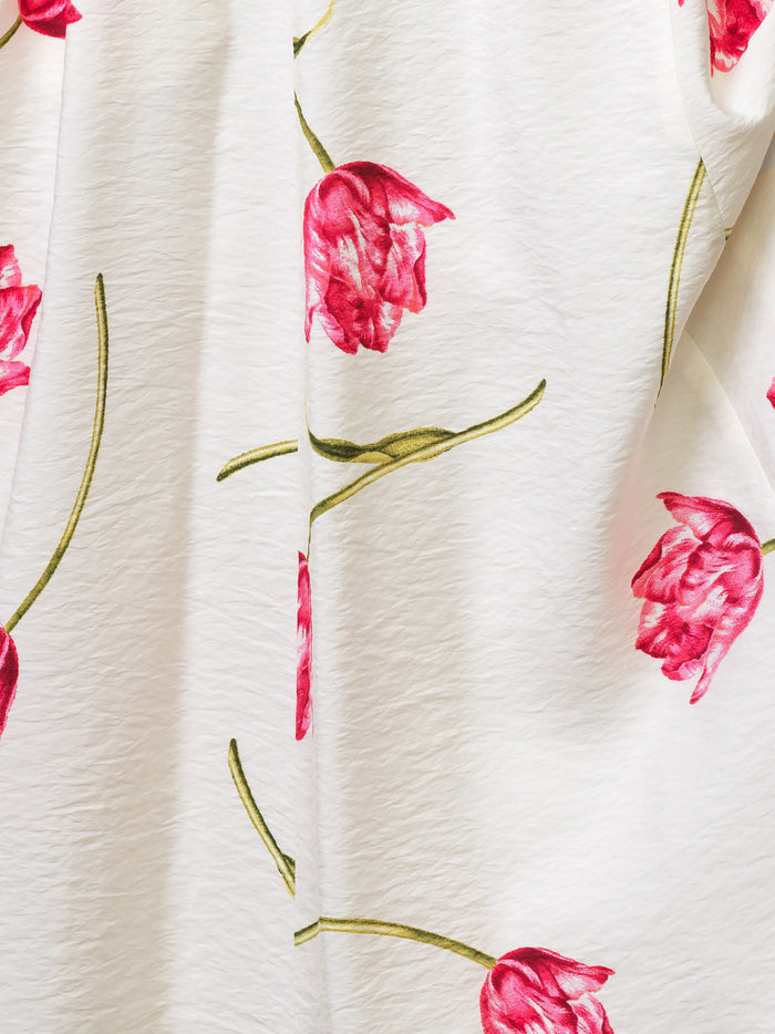 Cressida V Neck Drape Floral Midi Dress