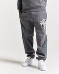 Cross Oversized Joggers - Grey/Blue