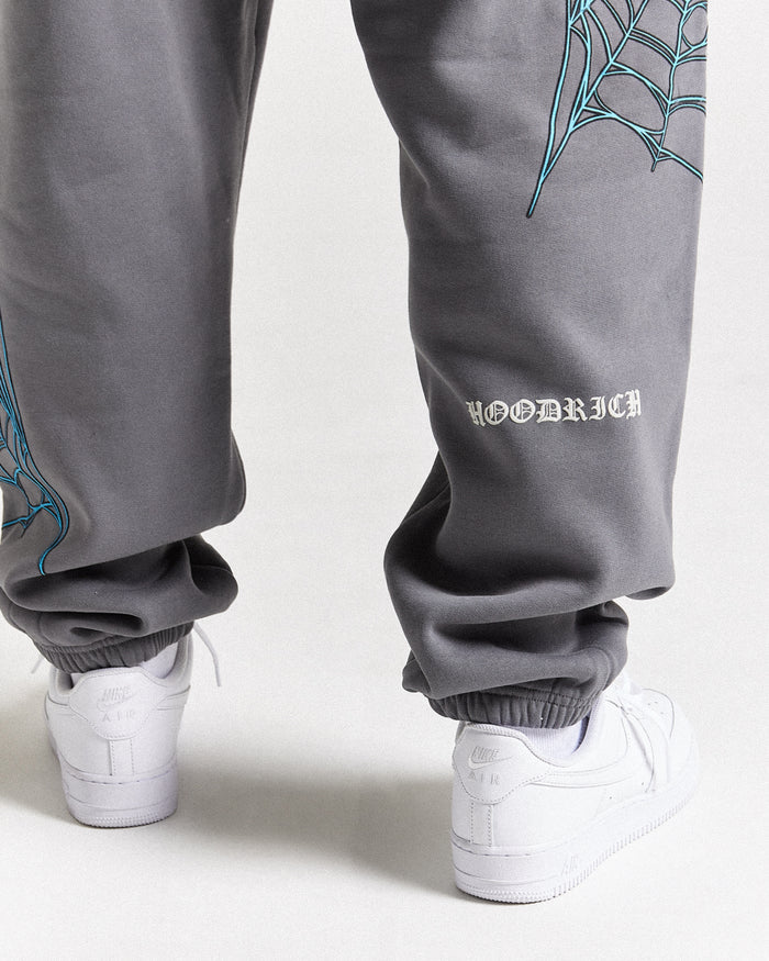Cross Oversized Joggers - Grey/Blue