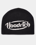 Curve Skull Knit Beanie - Black/White