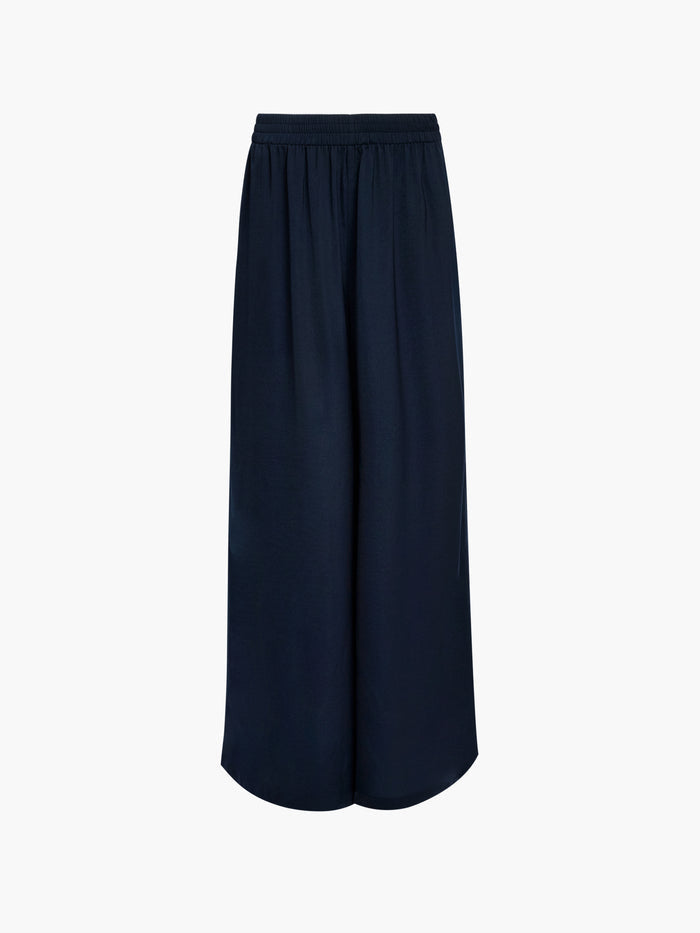 Damasco Air Flow Navy Wide Leg Trousers