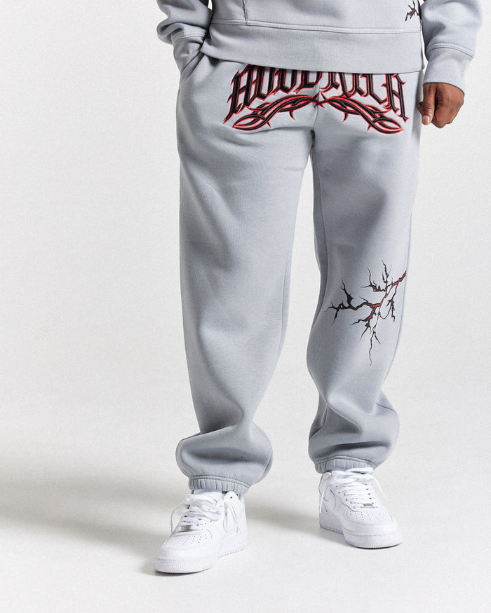 Dark Oversized Jogger - Grey/Black/Red