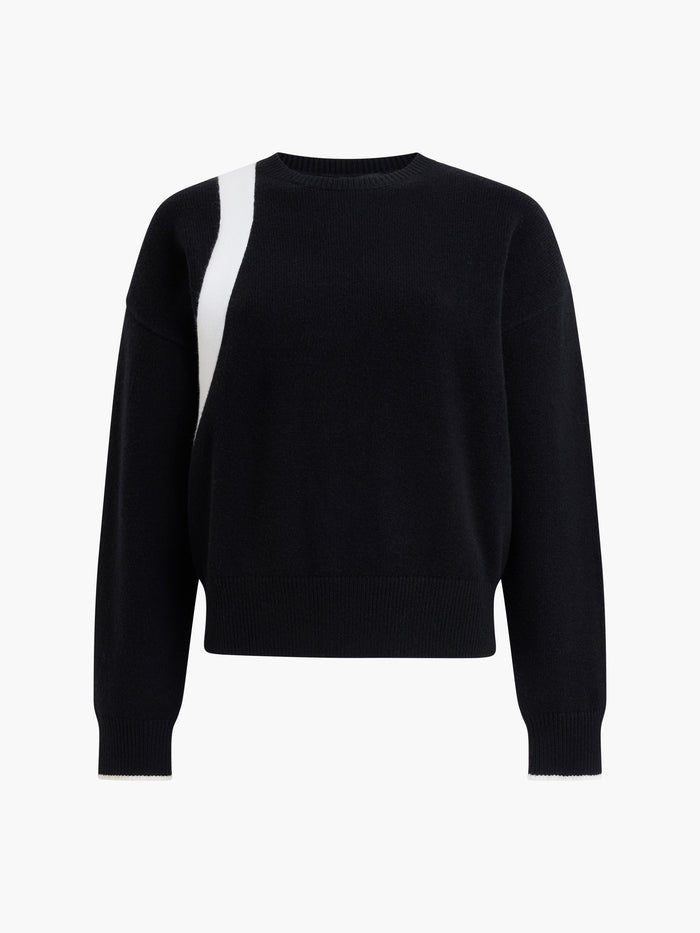 Davan Monochrome Bow Back Knit Jumper