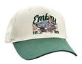 Embry Cream/Green "Sprig" Trucker hat