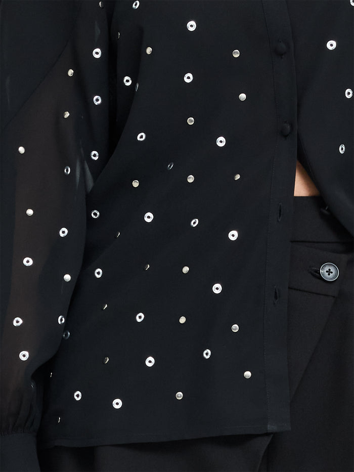 Enora Black Studded Shirt