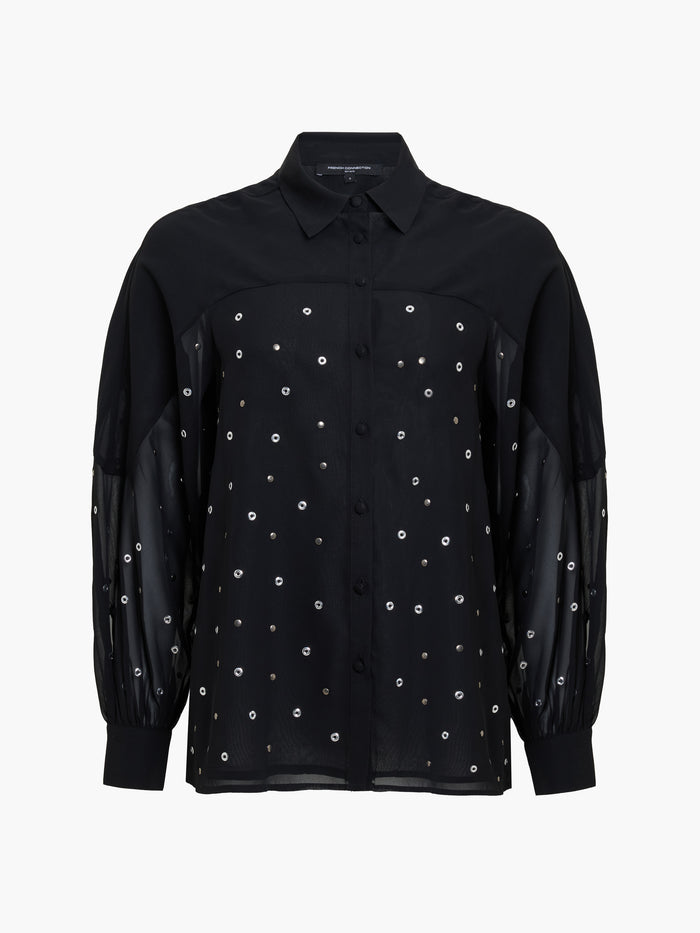 Enora Black Studded Shirt