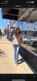 Entro brick striped top