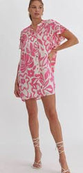 Entro pink floral dress
