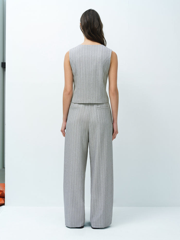 Enya Tailored Grey Pinstripe Waistcoat