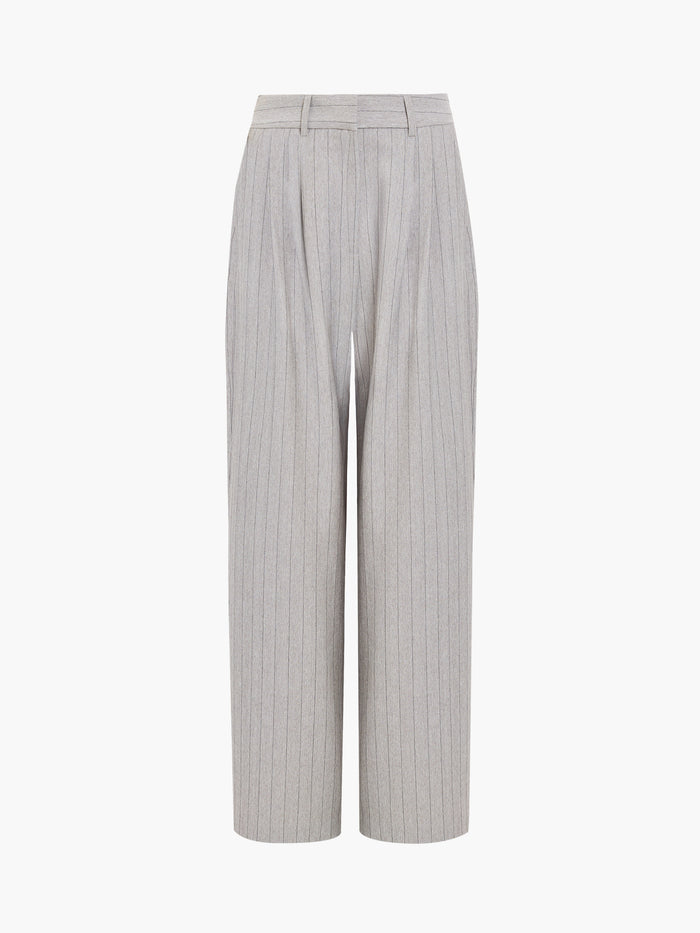 Enya Tailored Grey Pinstripe Wide Leg Trousers