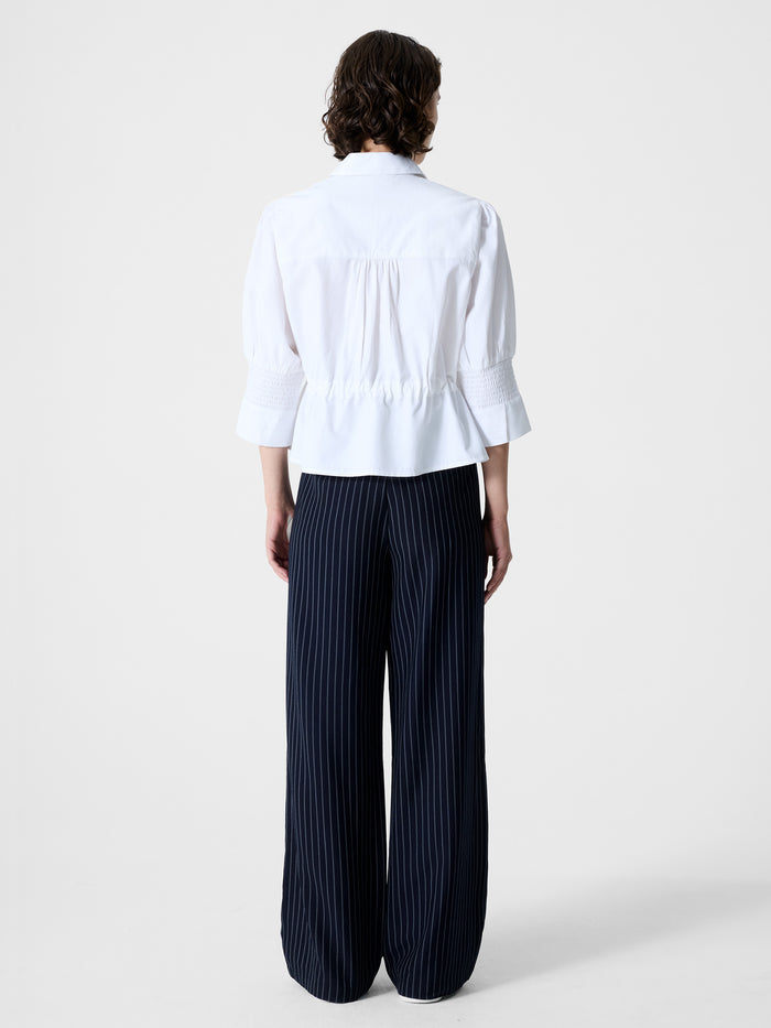 Era Poplin Collared Top