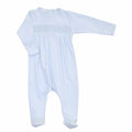 Essentials blue smocked footie magnolia baby
