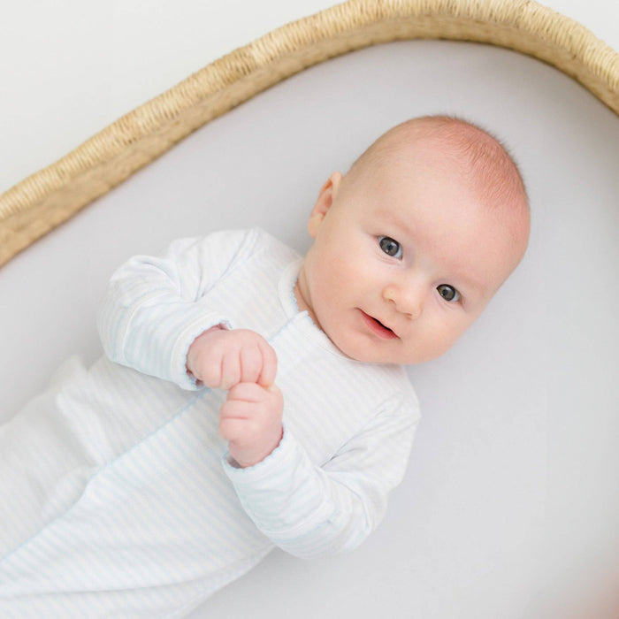 Essentials Blue Stripes Footie magnolia baby