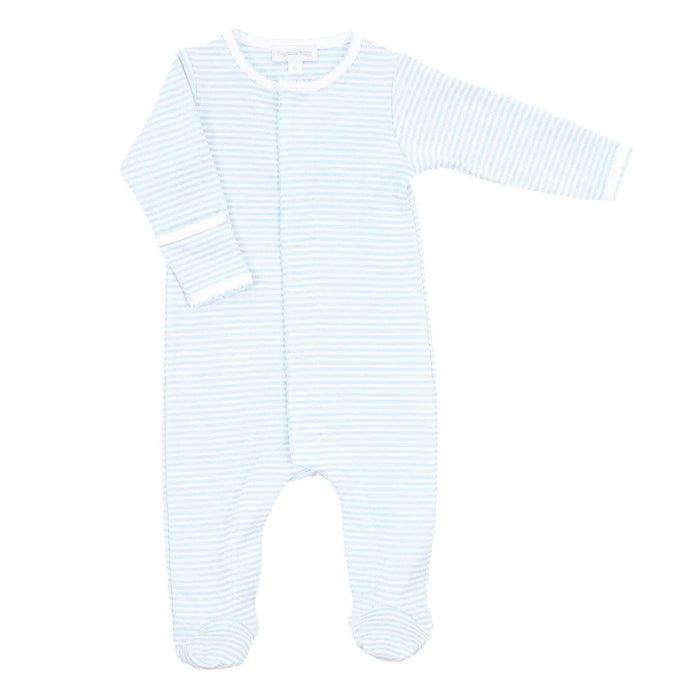 Essentials Blue Stripes Footie magnolia baby