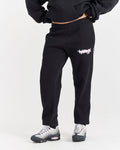 Fray Joggers - Black/Pink