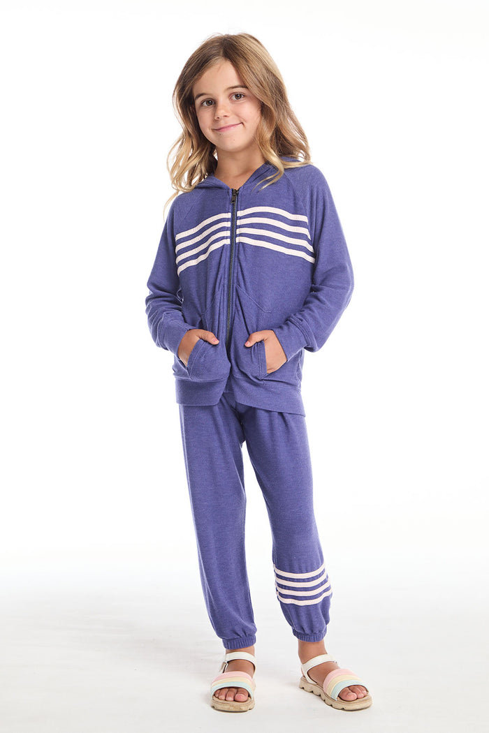 Frost Blue Girls Zip Up Hoodie GIRLS chaserbrand