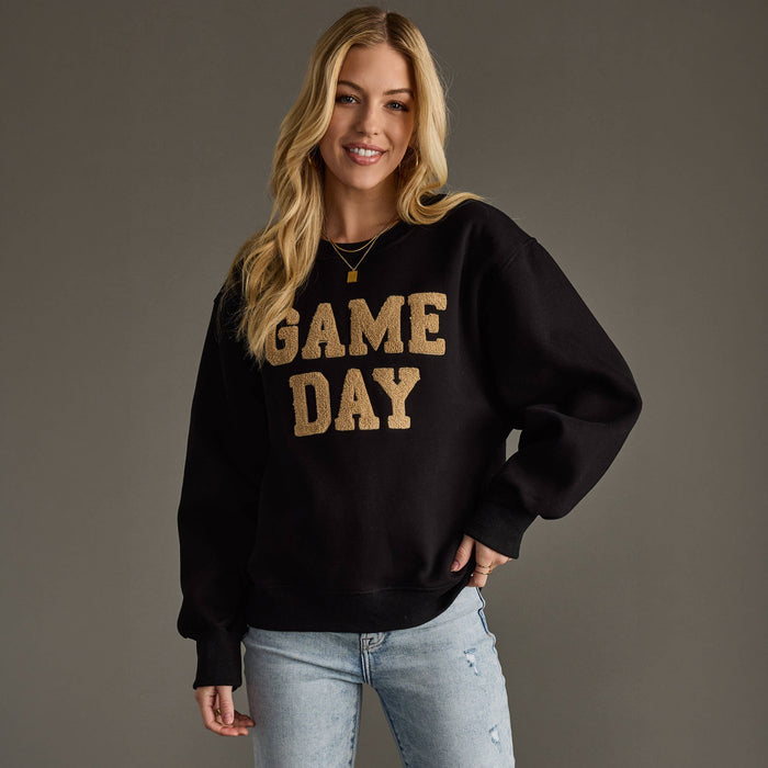 Game Day Sweatshirt Black/Gold