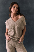 Gaya Heather Oatmeal Sweater Vest Womens chaserbrand