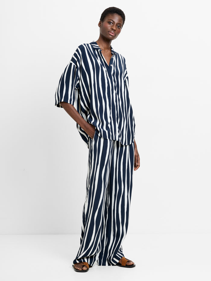 Genevieve Eco Striped Shirt