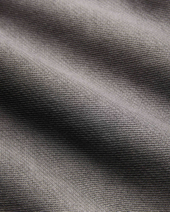 Close-up of textured gray fabric