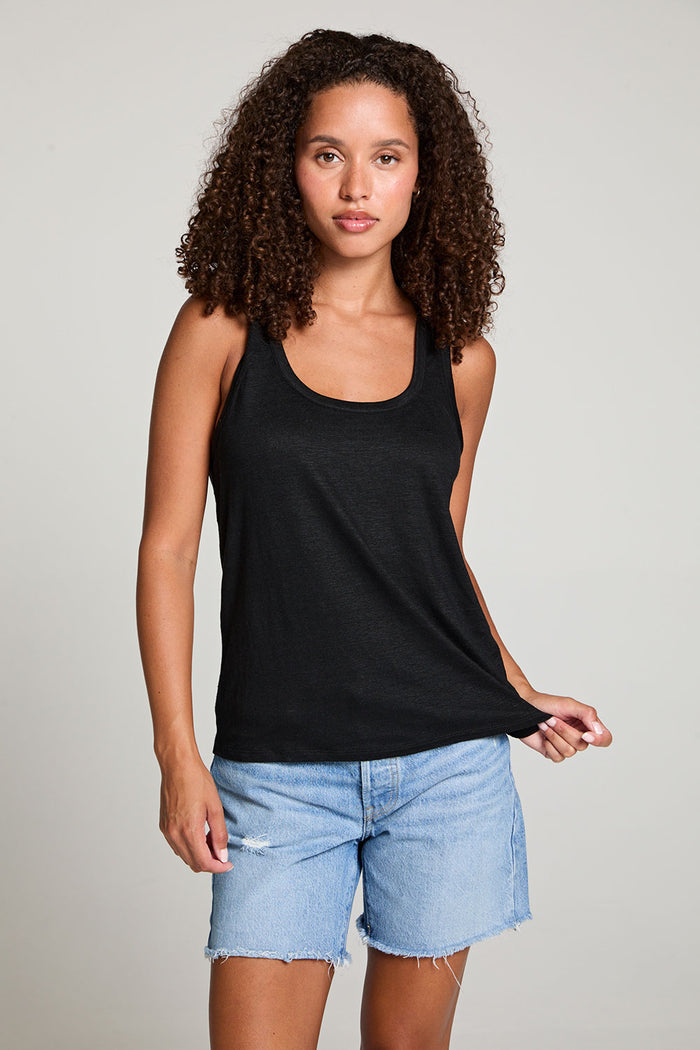 Gloria Black Tank Top WOMENS chaserbrand