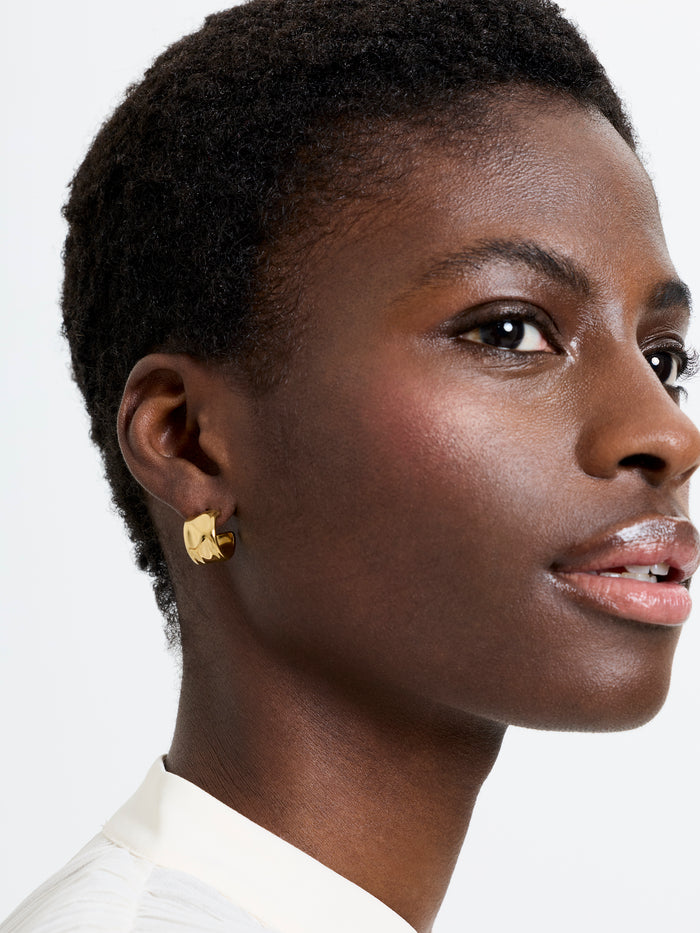Gold Chunky Hoop Earrings